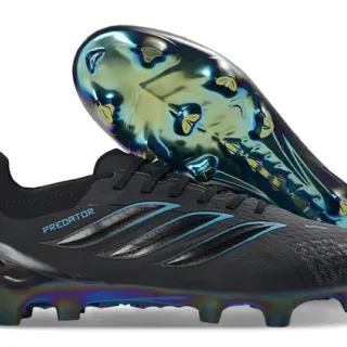 Adidas Predator Black Iridescent Firm-Ground Soccer Shoes