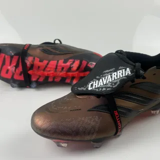 Adidas Predator Chavarría Metallic Bronze Black Red Firm-Ground Soccer Shoes