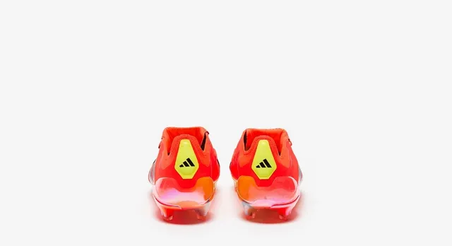 Adidas Predator Orange Black Low-Cut Sock-Fit Upper Asymmetrical Lace Cover Firm-Ground Soccer Shoes 3