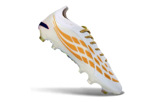 Adidas Predator Chaussures de football Firm-Ground Blanc Doré Holographique 2