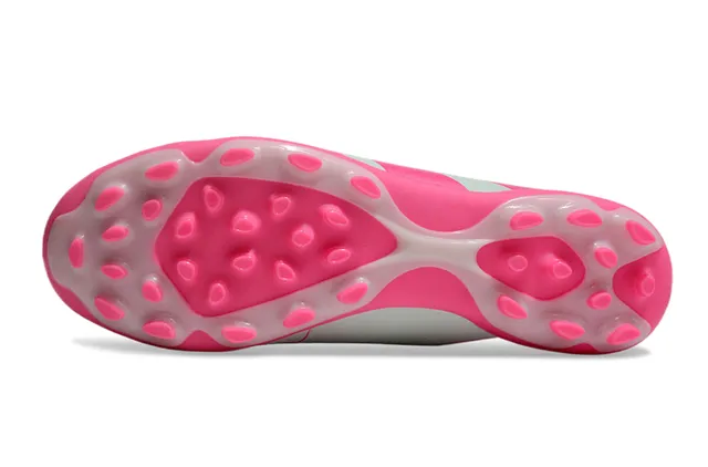 Adidas Predator White Pink Low-Cut Lace-Up Gradient Stripe Overlay Firm-Ground Soccer Shoes 6