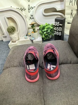 Adidas Purple Pink Suede Upper Three-Stripe Side Panel Lifestyle Sneakers 8