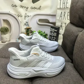 Adidas RapidFit White Mesh Lifestyle Sneakers