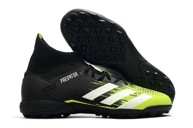 Adidas أحمر أسود عالي القطع كولار ملائم للجوارب نظام الرباط غير المتزامن عشب اصطناعي أحذية كرة قدم 8