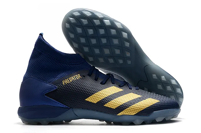 Adidas أحمر أسود عالي القطع كولار ملائم للجوارب نظام الرباط غير المتزامن عشب اصطناعي أحذية كرة قدم 9