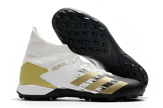 Adidas أحمر أسود عالي القطع كولار ملائم للجوارب نظام الرباط غير المتزامن عشب اصطناعي أحذية كرة قدم 17