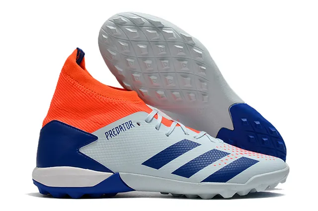 Adidas أحمر أسود عالي القطع كولار ملائم للجوارب نظام الرباط غير المتزامن عشب اصطناعي أحذية كرة قدم 20