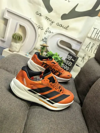Adidas Red Black Silhouette Engineered Mesh Upper Running Shoes 19
