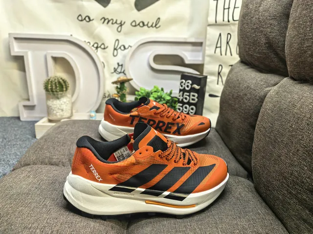 Adidas Red Black Silhouette Engineered Mesh Upper Running Shoes 21