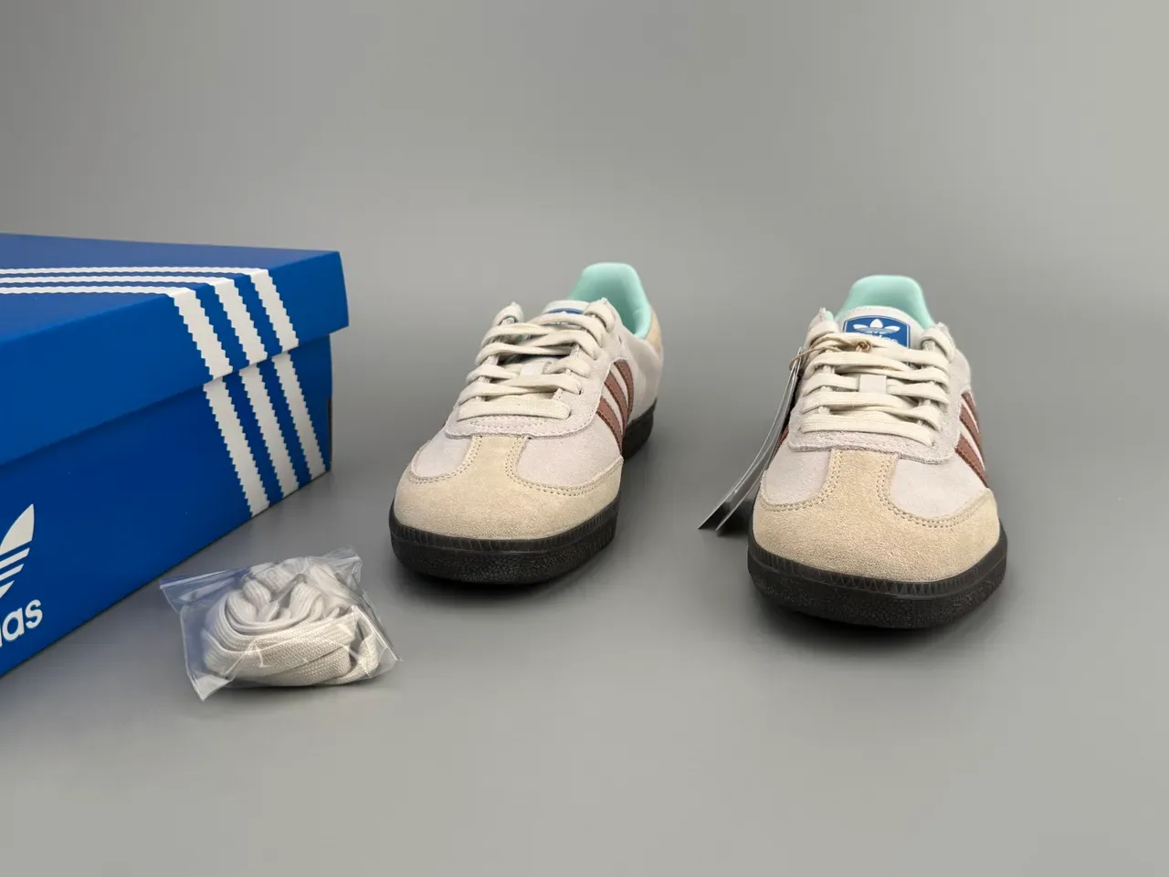Adidas Samba Beige Marron Menthe Chaussures Lifestyle 3