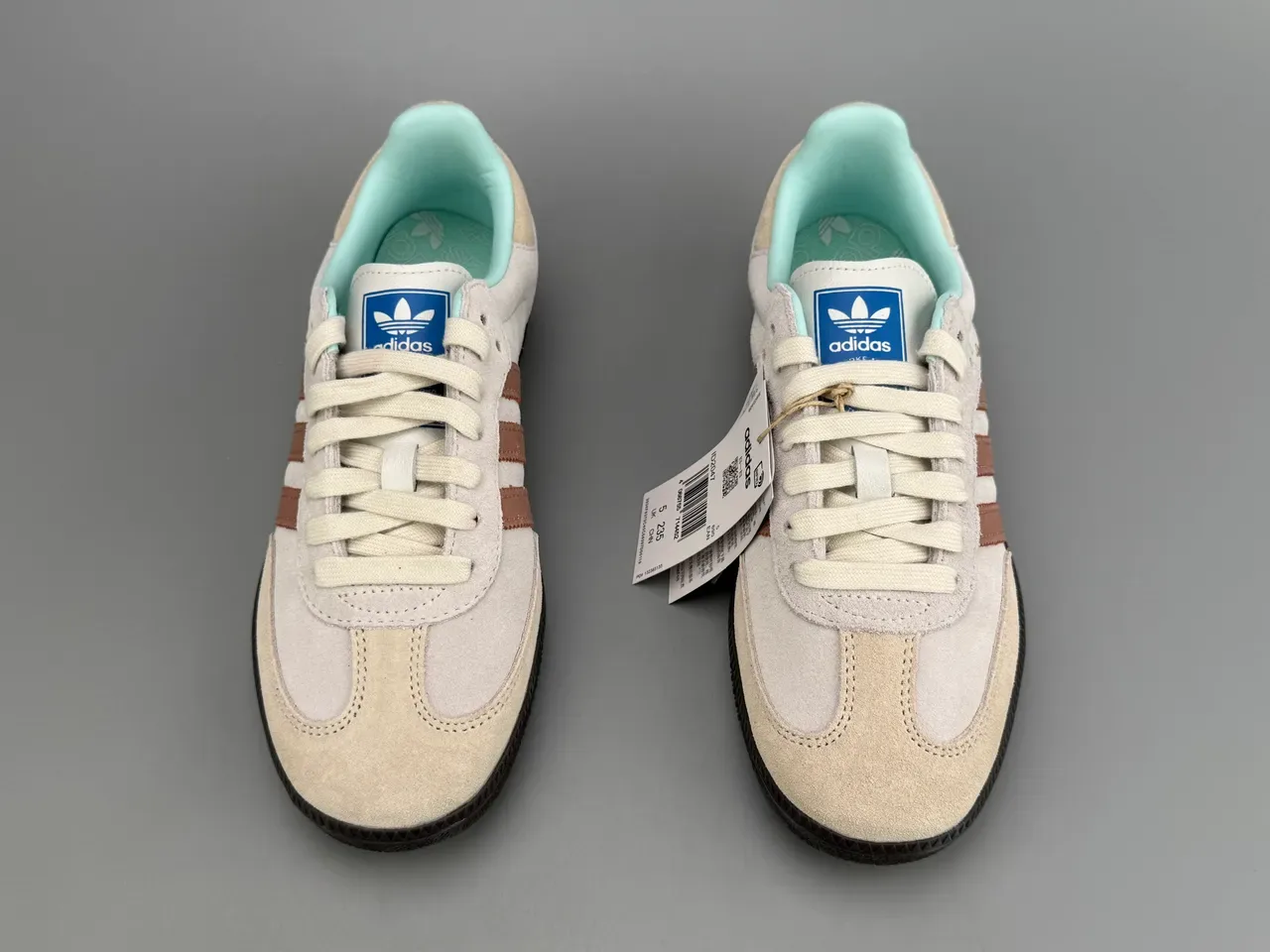 Adidas Samba Beige Marron Menthe Chaussures Lifestyle 9