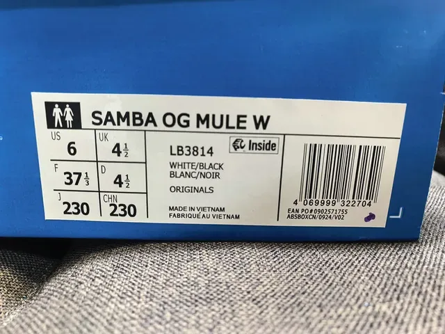 Adidas Samba Black and White Lifestyle Sneakers 12