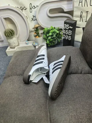 Adidas Samba Black and White Lifestyle Sneakers 16
