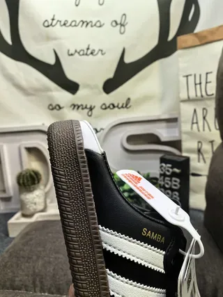 Adidas Samba Black and White Lifestyle Sneakers 23