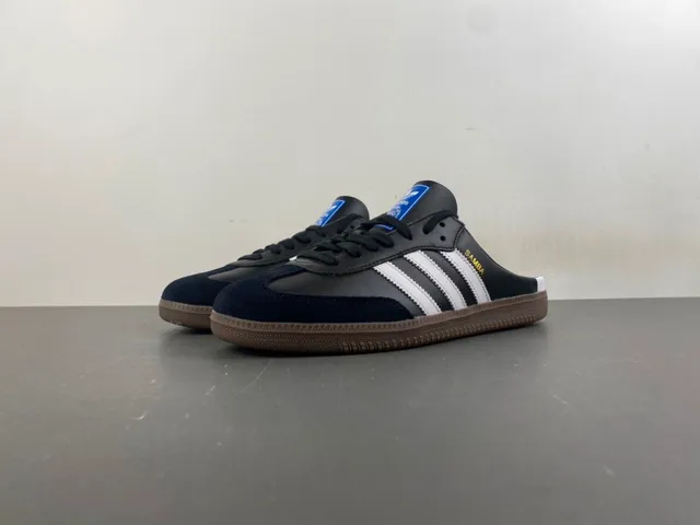 Adidas Samba Black Navy White Gum Lifestyle Sneakers 10