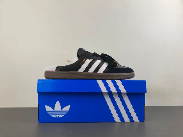 Adidas Samba Black Navy White Gum Lifestyle Sneakers 15