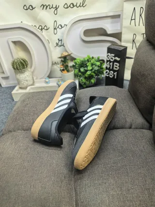 Adidas Samba Black White Gum Lifestyle Sneakers 6