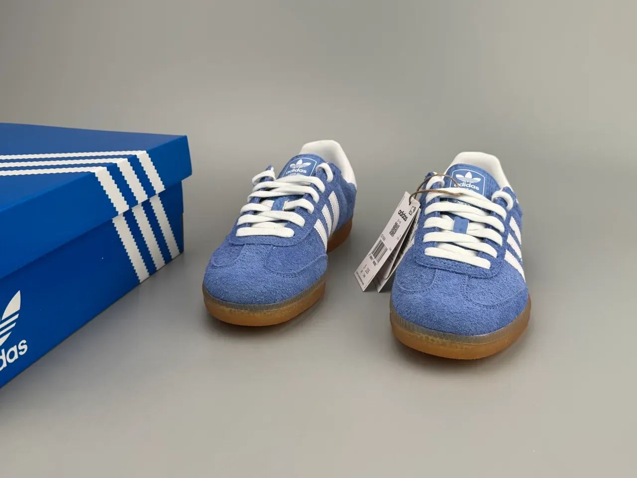 Adidas Samba Blue and White Lifestyle Sneakers 2