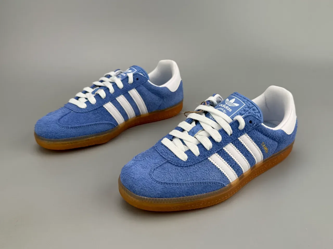 Adidas Samba Blue and White Lifestyle Sneakers 9