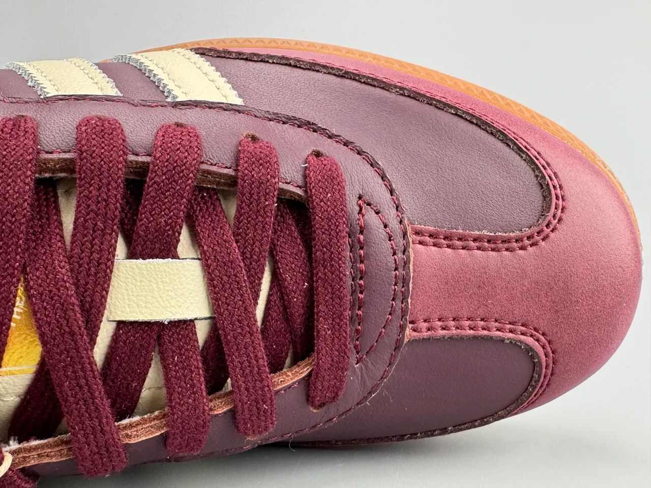 Adidas Samba Burgundy and Cream Lifestyle Sneakers 8