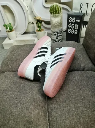 Adidas Samba Hello Kitty White Black Pink Lifestyle Sneakers 6