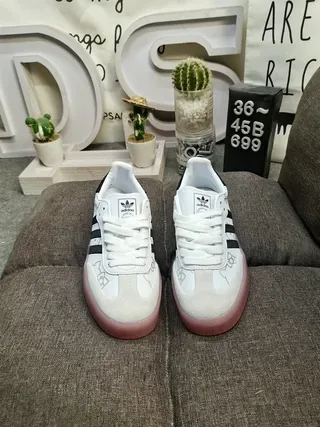 Adidas Samba Hello Kitty White Black Pink Lifestyle Sneakers 10