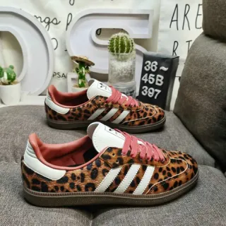 Adidas Samba Leopard-Print Lifestyle Sneakers