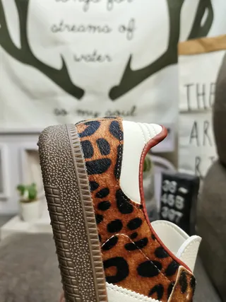 Adidas Samba Leopard-Print Lifestyle Sneakers 3