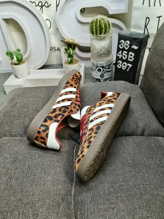 Adidas Samba Leopard-Print Lifestyle Sneakers 6