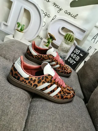 Adidas Samba Leopard-Print Lifestyle Sneakers 9