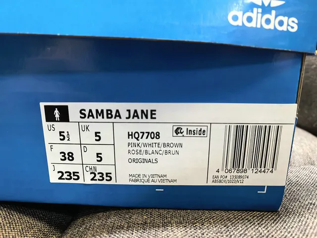 Adidas Samba Chaussures Mary Jane en marron métallique avec rayures off-white 2