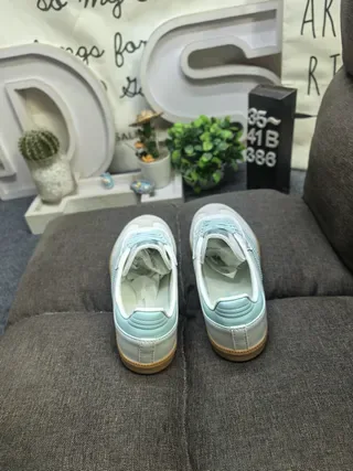 Adidas Samba Mint Blue and White Lifestyle Sneakers 8
