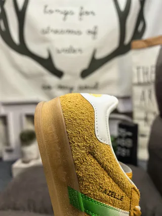 Adidas Samba Mustard Yellow Suede Lifestyle Sneakers 3