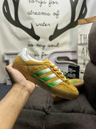 Adidas Samba Mustard Yellow Suede Lifestyle Sneakers 5