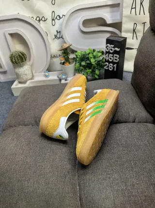 Adidas Samba Mustard Yellow Suede Lifestyle Sneakers 6