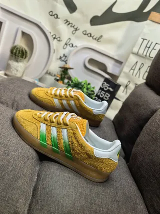 Adidas Samba Mustard Yellow Suede Lifestyle Sneakers 7