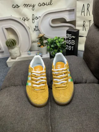 Adidas Samba Mustard Yellow Suede Lifestyle Sneakers 10