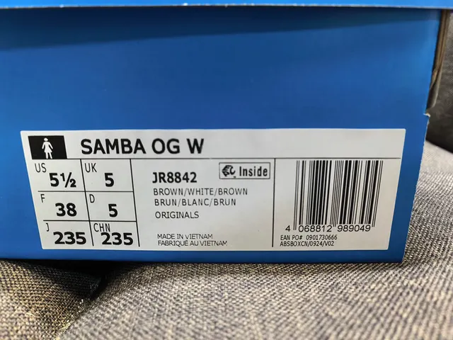 Adidas Samba Off-White and Brown Lifestyle Sneakers 2
