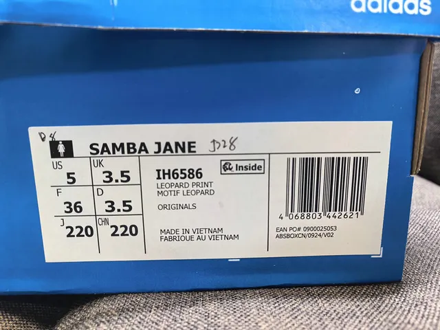 Adidas Samba Off-White Leopard-Print Lifestyle Sneakers 2