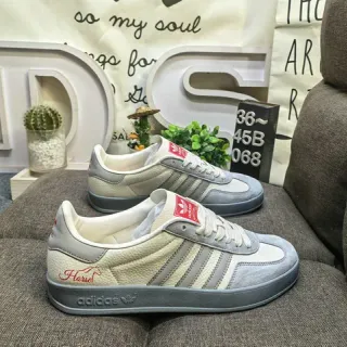 Adidas Samba OG Beige Gray Red Lifestyle Sneakers