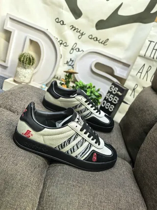 Adidas Samba OG Beige Gray Red Lifestyle Sneakers 19