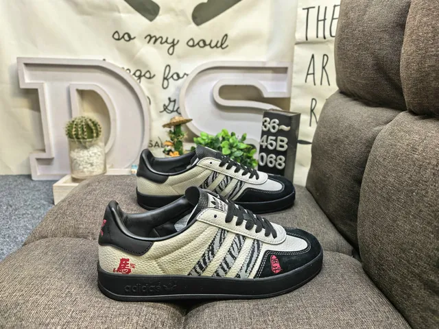 Adidas Samba OG Beige Gray Red Lifestyle Sneakers 21