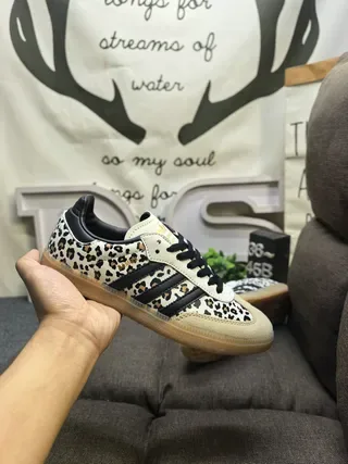 Adidas Samba OG Leopard Print Lifestyle Sneakers 5