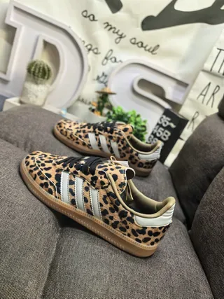 Adidas Samba OG tênis lifestyle com estampado de leopardo 7
