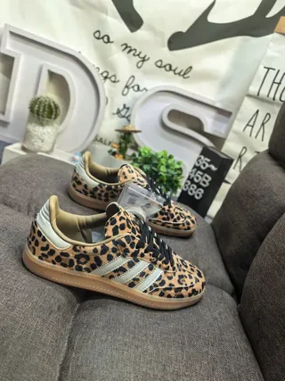 Adidas Samba OG tênis lifestyle com estampado de leopardo 9