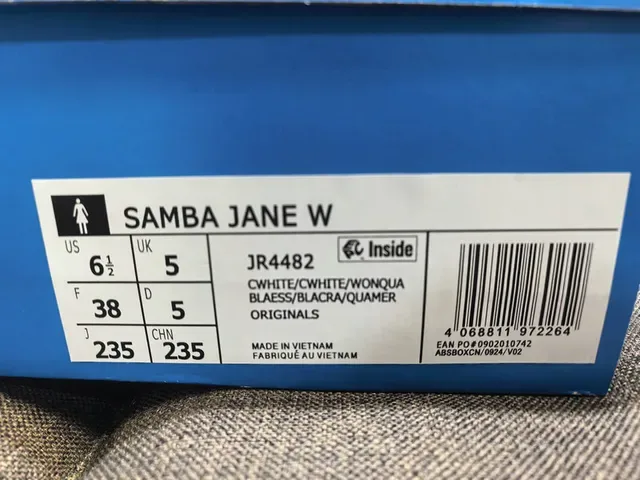 Adidas Samba OG Off-White Beige Stripe Lifestyle Sneakers 2