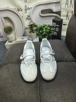 Adidas Samba OG Off-White Beige Stripe Lifestyle Sneakers 10