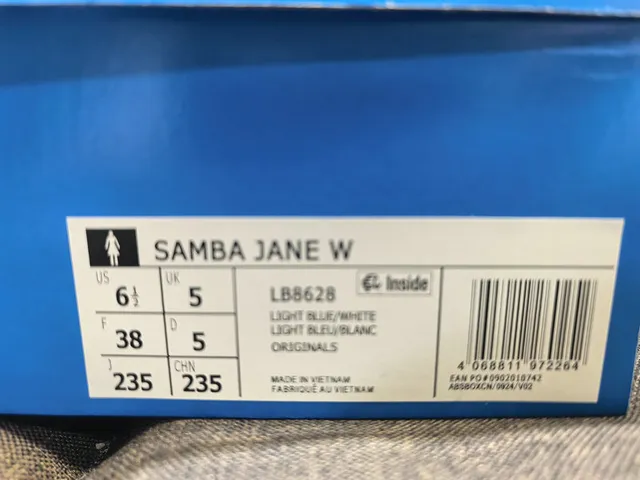 Adidas Samba OG Pale Blue Lifestyle Sneakers 2