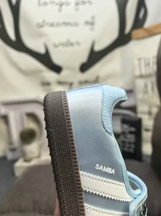 Adidas Samba OG Pale Blue Lifestyle Sneakers 3