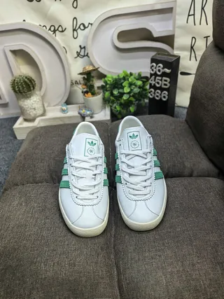 Adidas Samba OG White and Green Lifestyle Sneakers 10